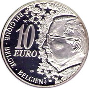 Belgium 10 Euro 50 Years North-South-way in Bruessels ND Proof KM# 233 10 EURO PP LL BELGIQUE BELGIE BELGIEN coin obverse Belgium 10 Euro 50 Years North-South-way in Bruessels ND Proof KM# 233 10 EURO PP LL BELGIQUE BELGIE BELGIEN coin obverse