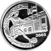 Belgium 10 Euro 75th Anniversary of Heizel Stadium 2005 Proof KM# 251 1905 1930 2005 LL coin reverse Belgium 10 Euro 75th Anniversary of Heizel Stadium 2005 Proof KM# 251 1905 1930 2005 LL coin reverse