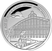 Belgium 10 Euro Antwerp Central Station 2017 THE AGE OF IRON & GLASS - ANTWERP CENTRAL STATION coin reverse Belgium 10 Euro Antwerp Central Station 2017 THE AGE OF IRON & GLASS - ANTWERP CENTRAL STATION coin reverse