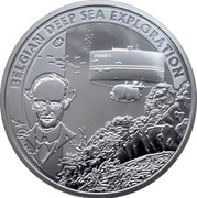 Belgium 10 Euro Belgian Deep Sea Exploration 2011 Proof KM# 311 BELGIAN DEEP SEA EXPLORATION coin reverse