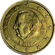 Belgium 10 Euro Cent Albert II - 2nd map - 2nd type - 2nd portrait 2011 KM# 277 A II BE 2011 coin obverse Belgium 10 Euro Cent Albert II - 2nd map - 2nd type - 2nd portrait 2011 KM# 277 A II BE 2011 coin obverse