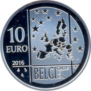 Belgium 10 Euro Rio Olympic Games - Team Belgium 2016 Proof KM# 360 10 EURO 2016 LL BELGI QUE E EN QP coin obverse Belgium 10 Euro Rio Olympic Games - Team Belgium 2016 Proof KM# 360 10 EURO 2016 LL BELGI QUE E EN QP coin obverse