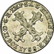 Belgium 10 Liards 1788 (h) KM# 36 Standart Coinage IOS II D G R IMP S A G HI HUN BOH R 1788 coin obverse Belgium 10 Liards 1788 (h) KM# 36 Standart Coinage IOS II D G R IMP S A G HI HUN BOH R 1788 coin obverse