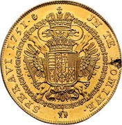 Belgium 10 Souverains Franz I 1751 main (fr) Anvers KM# Pn1 IN TE DOMINE SPERAVI coin reverse Belgium 10 Souverains Franz I 1751 main (fr) Anvers KM# Pn1 IN TE DOMINE SPERAVI coin reverse