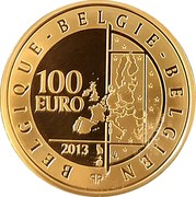 Belgium 100 Euro 20th Anniversary of Death of Baudouin 2013 Proof KM# 329 BELGIQUE BELGIE BELGIEN 100 EURO 2013 LL Q P coin reverse Belgium 100 Euro 20th Anniversary of Death of Baudouin 2013 Proof KM# 329 BELGIQUE BELGIE BELGIEN 100 EURO 2013 LL Q P coin reverse