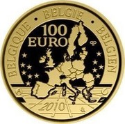 Belgium 100 Euro 50th Birthday of Philipp of Belgium 2010 Proof KM# 307 100 EURO 2010 BELGIQUE BELGIE BELGIEN coin reverse Belgium 100 Euro 50th Birthday of Philipp of Belgium 2010 Proof KM# 307 100 EURO 2010 BELGIQUE BELGIE BELGIEN coin reverse