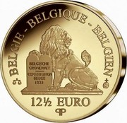 Belgium 12 1/2 Euro 175th Anniversary of Saxe-Coburg-Gotha 2008 Proof KM# 271 BELGIE BELGIQUE BELGIEN BELGISCHE GRONDWET CONSTITUTION BELGE 1831 12 1/2 EURO Q P coin obverse Belgium 12 1/2 Euro 175th Anniversary of Saxe-Coburg-Gotha 2008 Proof KM# 271 BELGIE BELGIQUE BELGIEN BELGISCHE GRONDWET CONSTITUTION BELGE 1831 12 1/2 EURO Q P coin obverse