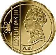 Belgium 12 1/2 Euro Leopold III 2009 Proof KM# 292 LEOPOLDVS III 2009 coin reverse Belgium 12 1/2 Euro Leopold III 2009 Proof KM# 292 LEOPOLDVS III 2009 coin reverse