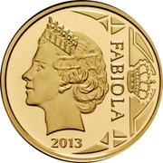 Belgium 12 1/2 Euro Queen Fabiola 2013 Proof KM# 328 FABIOLA 2013 coin reverse Belgium 12 1/2 Euro Queen Fabiola 2013 Proof KM# 328 FABIOLA 2013 coin reverse