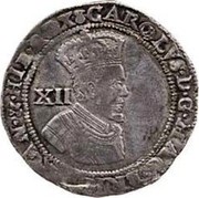 UK 12 Shillings ND KM# 45 Scotland CAROLVS D G MAG BRIT FRAN & HIB REX coin obverse UK 12 Shillings ND KM# 45 Scotland CAROLVS D G MAG BRIT FRAN & HIB REX coin obverse