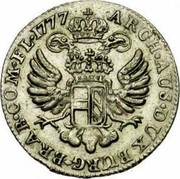 Belgium 14 Liards 1777 (b) KM# 18 Standart Coinage ARCH AUST DUX BURG BRAB COM FL 1777 coin reverse