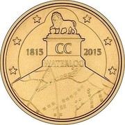 Belgium 2 1/2 Euro 200th Anniversary of the Battle of Waterloo 2015 KM# 347 1815 CC 2015 WATERLOO coin obverse Belgium 2 1/2 Euro 200th Anniversary of the Battle of Waterloo 2015 KM# 347 1815 CC 2015 WATERLOO coin obverse