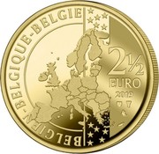 Belgium 2 1/2 Euro (400th Anniversary of Manneke Pis) BELGIE BELGIQUE BELGIEN 2 1/2 EURO 2019 coin reverse Belgium 2 1/2 Euro (400th Anniversary of Manneke Pis) BELGIE BELGIQUE BELGIEN 2 1/2 EURO 2019 coin reverse
