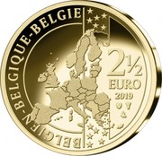 Belgium 2 1/2 Euro (Grand Depart) BELGIEN-BELGIQUE-BELGIE 2 1/2 EURO 2019 coin reverse Belgium 2 1/2 Euro (Grand Depart) BELGIEN-BELGIQUE-BELGIE 2 1/2 EURO 2019 coin reverse