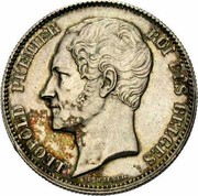 Belgium 2 1/2 Francs 1849 KM# 12 Decimal Coinage LEOPOLD PREMIER ROI DES BELGES L WIENER coin obverse Belgium 2 1/2 Francs 1849 KM# 12 Decimal Coinage LEOPOLD PREMIER ROI DES BELGES L WIENER coin obverse