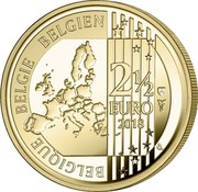 Belgium 2,50 Euro (400 Years of Mont-de-Piete) 2 1/2 EURO 2018 BELGIQUE BELGIE BELGIEN coin reverse Belgium 2,50 Euro (400 Years of Mont-de-Piete) 2 1/2 EURO 2018 BELGIQUE BELGIE BELGIEN coin reverse