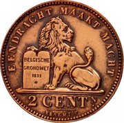 Belgium 2 Centimes 1909 KM# 36 Decimal Coinage EENDRACHT MAAKT MACHT BELGISCHE GRONDWET 1831 2 CENT N. BRAEMT.F coin reverse Belgium 2 Centimes 1909 KM# 36 Decimal Coinage EENDRACHT MAAKT MACHT BELGISCHE GRONDWET 1831 2 CENT N. BRAEMT.F coin reverse