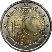 Belgium 2 Euro 100 Years of Royal Meteorological Institute 2013 KM# 323 2013 KMI IRM 100 BE coin obverse Belgium 2 Euro 100 Years of Royal Meteorological Institute 2013 KM# 323 2013 KMI IRM 100 BE coin obverse