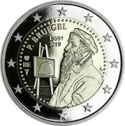 Belgium 2 Euro (450th Anniversary of the Death of the Painter Pieter Bruegel) P. BRUEGEL 1569 2019 BE LL coin obverse Belgium 2 Euro (450th Anniversary of the Death of the Painter Pieter Bruegel) P. BRUEGEL 1569 2019 BE LL coin obverse