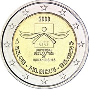 Belgium 2 Euro 60 Years of the Universal Declaration of Human Rights 2008 KM# 248 2008 60 UNIVERSAL DECLARATION OF HUMAN RIGHTS BELGIE BELGIQUE BELGIEN coin obverse Belgium 2 Euro 60 Years of the Universal Declaration of Human Rights 2008 KM# 248 2008 60 UNIVERSAL DECLARATION OF HUMAN RIGHTS BELGIE BELGIQUE BELGIEN coin obverse