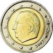 Belgium 2 Euro Albert II 2007 Proof KM# 246 A II 2007 coin obverse Belgium 2 Euro Albert II 2007 Proof KM# 246 A II 2007 coin obverse