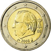 Belgium 2 Euro Albert II 2008 KM# 281 A II 2008 BE coin obverse Belgium 2 Euro Albert II 2008 KM# 281 A II 2008 BE coin obverse