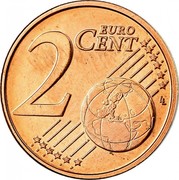 Belgium 2 Euro Cent (Albert II - 2nd type - 1st portrait) KM# 296 2 EURO CENT LL coin reverse Belgium 2 Euro Cent (Albert II - 2nd type - 1st portrait) KM# 296 2 EURO CENT LL coin reverse