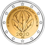 Belgium 2 Euro (International Year of Plant Health) INTERNATIONAL YEAR OF PLANT HEALTH 2020 BE coin obverse Belgium 2 Euro (International Year of Plant Health) INTERNATIONAL YEAR OF PLANT HEALTH 2020 BE coin obverse
