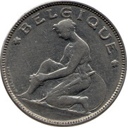 Belgium 2 Francs 1923 KM# 91.2 Decimal Coinage BELGIQUE BONNETAIN coin obverse Belgium 2 Francs 1923 KM# 91.2 Decimal Coinage BELGIQUE BONNETAIN coin obverse
