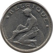 Belgium 2 Francs 1923 KM# 91.1 Decimal Coinage BELGIQUE BONNETAIN coin obverse Belgium 2 Francs 1923 KM# 91.1 Decimal Coinage BELGIQUE BONNETAIN coin obverse
