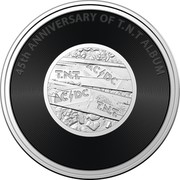 Australia 20 Cents (AC/DC. TNT) 45TH ANNIVERSARY OF T.N.T ALBUM coin reverse Australia 20 Cents (AC/DC. TNT) 45TH ANNIVERSARY OF T.N.T ALBUM coin reverse