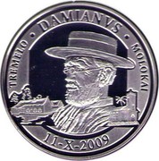 Belgium 20 Euro Canonization of Father Damien 2009 Proof KM# 287 TREMELO DAMIANVS MOLOKAI 11 - X - 2009 coin reverse Belgium 20 Euro Canonization of Father Damien 2009 Proof KM# 287 TREMELO DAMIANVS MOLOKAI 11 - X - 2009 coin reverse