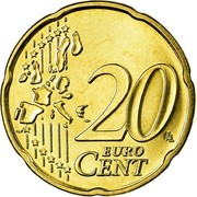 Belgium 20 Euro Cent Albert II - 1st map - 1st type - 1st portrait 2002 KM# 228 20 EURO CENT LL coin reverse Belgium 20 Euro Cent Albert II - 1st map - 1st type - 1st portrait 2002 KM# 228 20 EURO CENT LL coin reverse