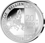 Belgium 20 Euro ESRO-2B 2018 BELGIQUE BELGIE BELGIEN 20 EURO 2018 coin reverse Belgium 20 Euro ESRO-2B 2018 BELGIQUE BELGIE BELGIEN 20 EURO 2018 coin reverse
