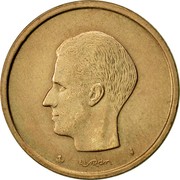 Belgium 20 Francs Baudouin I 1981 KM# 159 ELSTRØM coin obverse