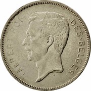 Belgium 20 Francs Albert I 1931 KM# 101.1 ALBERT ROI DES BELGES A.B. coin obverse Belgium 20 Francs Albert I 1931 KM# 101.1 ALBERT ROI DES BELGES A.B. coin obverse