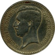 Belgium 20 Francs (Albert I Bust) KM# 104.1 ALBERT KONING DER BELGEN DEVREESE coin obverse Belgium 20 Francs (Albert I Bust) KM# 104.1 ALBERT KONING DER BELGEN DEVREESE coin obverse