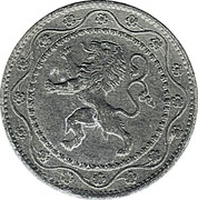 Belgium 25 Centimes 1918 KM# 82 Decimal Coinage coin obverse Belgium 25 Centimes 1918 KM# 82 Decimal Coinage coin obverse