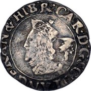 UK 3 Shillings 1642 KM# 96 Scotland CAR D G SCOT ANG FRAN & HIB R coin obverse UK 3 Shillings 1642 KM# 96 Scotland CAR D G SCOT ANG FRAN & HIB R coin obverse