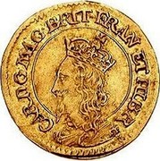 UK 1/2 Crown Charles I ND KM# 49 CAR D G MAG BRIT FRAN ET HIB R coin obverse UK 1/2 Crown Charles I ND KM# 49 CAR D G MAG BRIT FRAN ET HIB R coin obverse