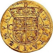UK 1/2 Crown Charles I ND KM# 49 VNITA TVEMVR coin reverse UK 1/2 Crown Charles I ND KM# 49 VNITA TVEMVR coin reverse