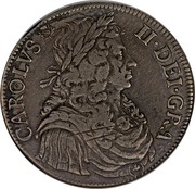 UK 4 Merks Charles II 1664 KM# 104.1 CAROLVS II · DEI · GRA coin obverse UK 4 Merks Charles II 1664 KM# 104.1 CAROLVS II · DEI · GRA coin obverse