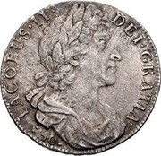 UK 40 Shillings James VI 1687 KM# 122 IACOBUS · II · DEI · GRATIA · coin obverse UK 40 Shillings James VI 1687 KM# 122 IACOBUS · II · DEI · GRATIA · coin obverse