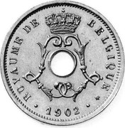 Belgium 5 Centimes 1902 KM# 46 Decimal Coinage ROYAUME DE BELGIQUE 1902 coin obverse Belgium 5 Centimes 1902 KM# 46 Decimal Coinage ROYAUME DE BELGIQUE 1902 coin obverse