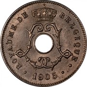 Belgium 5 Centimes Leopold II 1905 KM# 54 ROYAUME DE BELGIQUE 1906 coin obverse Belgium 5 Centimes Leopold II 1905 KM# 54 ROYAUME DE BELGIQUE 1906 coin obverse