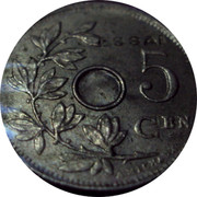 Belgium 5 Centimes 1929 KM# Pn293 Kingdom ESSAI 5 CEN A. MICHAUX coin reverse Belgium 5 Centimes 1929 KM# Pn293 Kingdom ESSAI 5 CEN A. MICHAUX coin reverse
