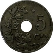 Belgium 5 Centimes Albert I 1930 KM# 94 5 CEN A. MICHAUX coin reverse Belgium 5 Centimes Albert I 1930 KM# 94 5 CEN A. MICHAUX coin reverse