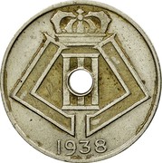 Belgium 5 Centimes 1938 KM# 110.2 Decimal Coinage 1938 coin reverse Belgium 5 Centimes 1938 KM# 110.2 Decimal Coinage 1938 coin reverse