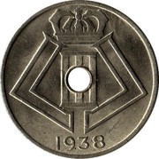 Belgium 5 Centimes 1938 KM# 110.1 Decimal Coinage 1938 coin reverse Belgium 5 Centimes 1938 KM# 110.1 Decimal Coinage 1938 coin reverse