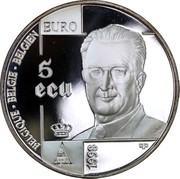 Belgium 5 ECU 50th Anniversary of Human Rights Declaration 1998 (qp) Proof KM# 221 EURO 5 ECU BELGIQUE BELGIE BELGIEN 1998 coin obverse Belgium 5 ECU 50th Anniversary of Human Rights Declaration 1998 (qp) Proof KM# 221 EURO 5 ECU BELGIQUE BELGIE BELGIEN 1998 coin obverse